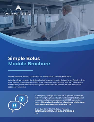 Adaptiiv Simple Bolus Module Brochure