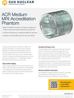 ACR Medium MRI Accreditation Phantom Datasheet