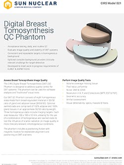 Digital Breast Tomosynthesis QC Phantom Datasheet